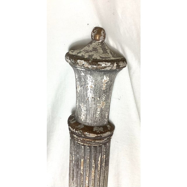 French Country Late 20th Century Wonderful Pair Pilaster Wall Candelabra by Aiden Gray 38 1/2” Tall For Sale - Image 3 of 11