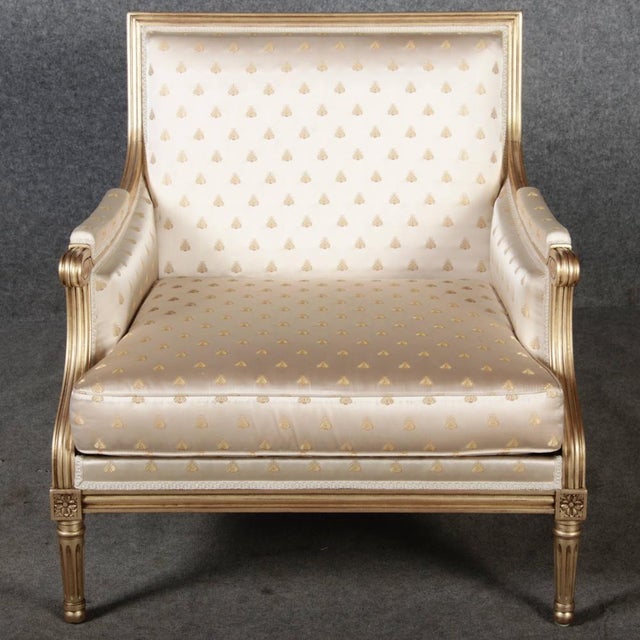 Louis XVI Style Seating Group by Pierre Counot Blandin, France, 1980, Set of 6 For Sale - Image 10 of 18
