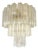Italian Champagne Tronchi Murano Glass Flush Mount in Venini Style by Simoeng for Simoeng For Sale