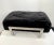1970s 1970s Italian Vintage Black Faux Fur Steel Bed Stool Bench For Sale - Image 5 of 13