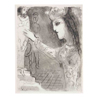 Marc Chagall, Assuerus Invited by Esther, Héliogravure, 1960 For Sale