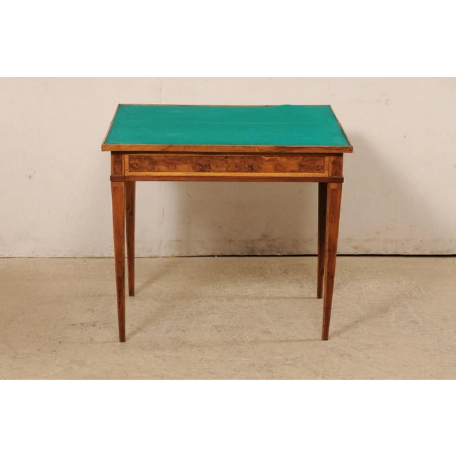 19th C. French Petite-Size Flip Top Table 'Transitional to a Card/Games Table' For Sale - Image 4 of 12