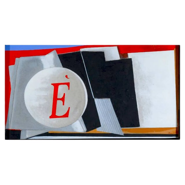 Painted E by Angelo Rinaldi For Sale