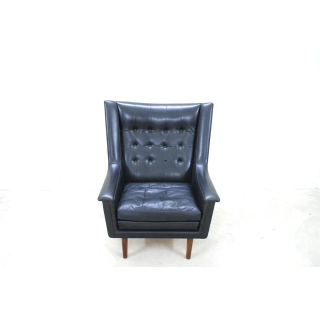 Vintage Leather Lounge Chair from Vejen Polstermobelfabrik For Sale - Image 4 of 16