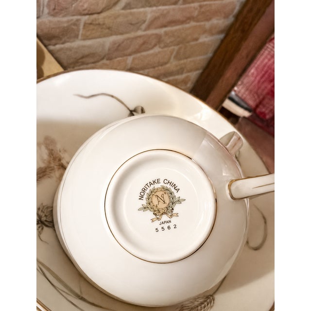 Beautiful vintage Noritake “Janan” Pattern 5562 fine china service for 12. This elegant Japanese porcelain features...