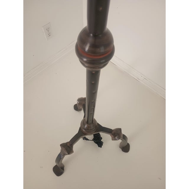 Vintage Wrought Iron Floor Lamp For Sale - Image 14 of 15