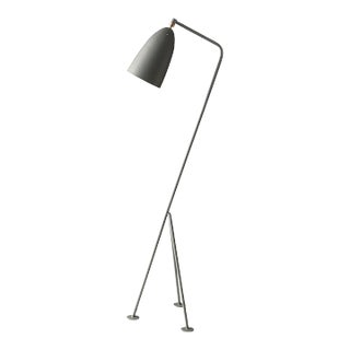 Greta Magnusson Grossman 'Grasshopper' Floor Lamp in Dusty Blue For Sale