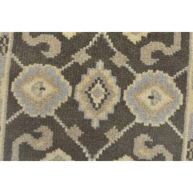 2020s Oushak Rug 2′ X 3′ Gray Wool Traditional Hand-Knotted Oriental Carpet For Sale - Image 5 of 8