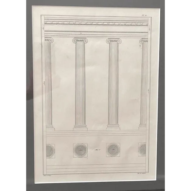 Traditional 1842 Ionic Order Column Print For Sale - Image 3 of 7