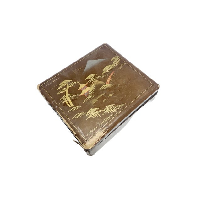 Japanese Lacquerware Box, 1950s For Sale - Image 4 of 11