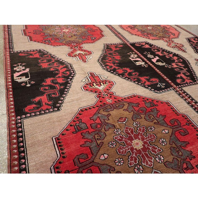 Mid 20th Century Galerie Shabab Collection Mid-20th Century Turkish Anatolian Room Size Carpet For Sale - Image 5 of 10