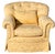 Brunchwig & Fils Yellow Damask Fully Upholstered Roll Arm Club Chair For Sale In Los Angeles - Image 6 of 6