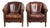 Sheepskin Club Armchairs in Dark Cognac, Set of 2 For Sale