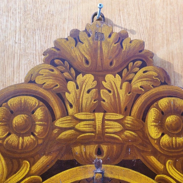 Large Painted Wooden Wall Sconces, 18th Century, Set of 2 For Sale - Image 5 of 18