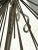 Pair of steel Curtis Jeré Sea Urchin wall sculptures. Can be hung in any configuration. Each piece has three points of...