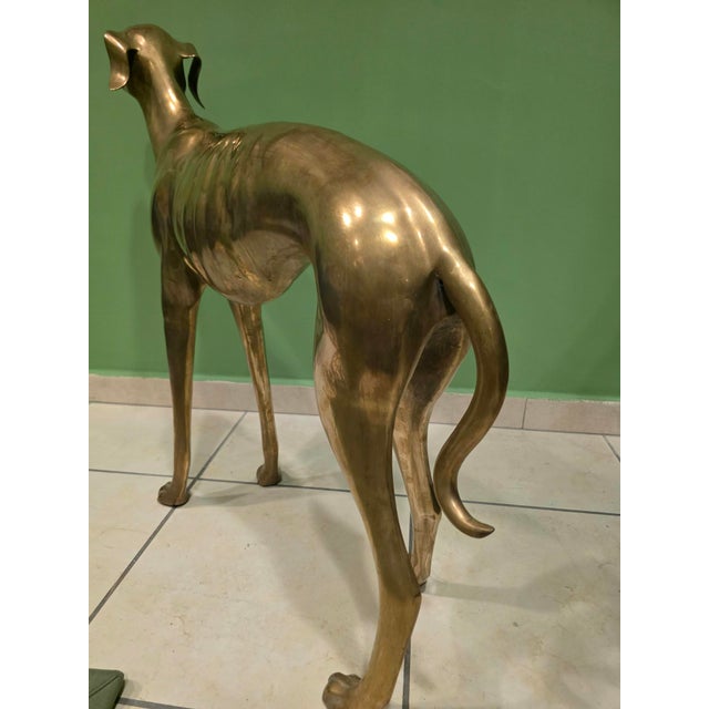 Brass Greyhound Sculpture, 1920s For Sale - Image 14 of 18