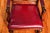 Beautiful English Antique Carved Wood Walnut Desk Arm Chair Leather Seat For Sale In New York - Image 6 of 18
