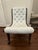 Pair of Mid-Century Japanese Obi/Slipper Chairs & Ottomans – Showa Era For Sale - Image 9 of 11