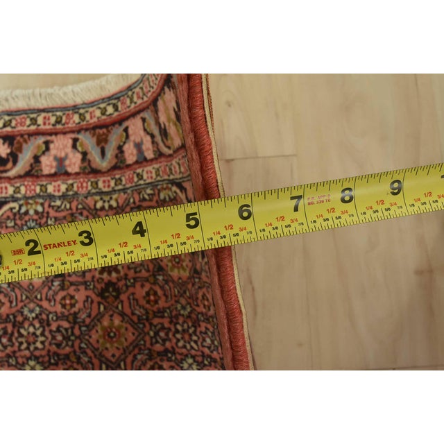 Pink Bidjar Rug 2’7” X 4’3” Pink Wool Vintage Traditional Hand-Knotted Carpet For Sale - Image 8 of 10