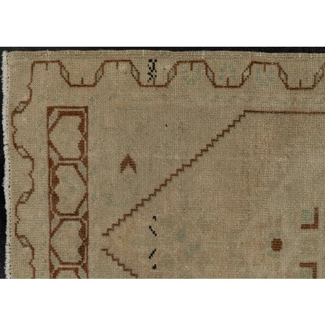 Early 21st Century Turkish Mini Rug Oriental Hand Knotted Vintage Rug 1'10" x 3'3" #21054 For Sale - Image 5 of 8