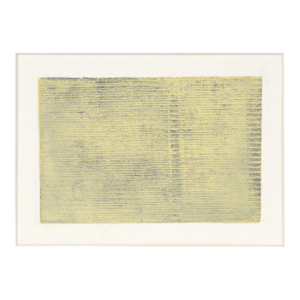 Not Quite Green - Minimalist Transfer Monotype in Oil by Heather Speck
