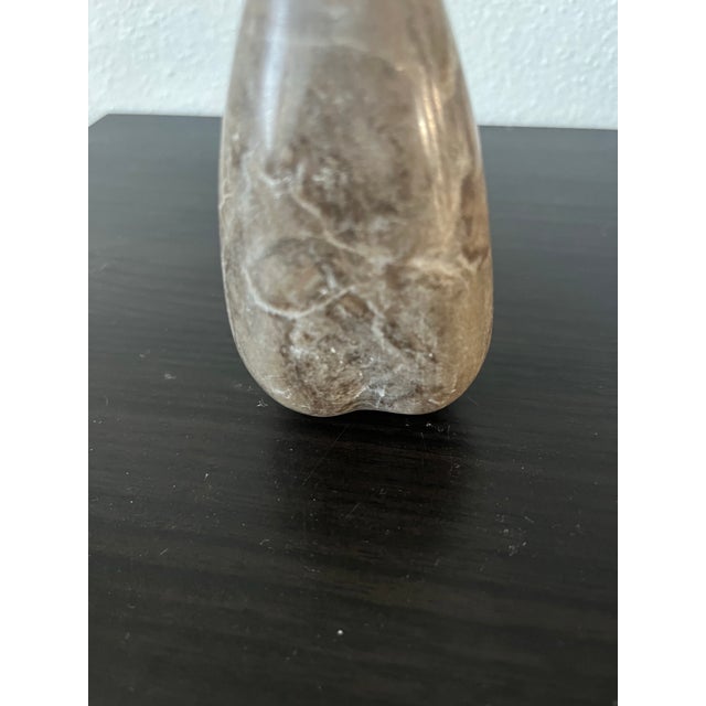 Metal Late 20th Century Stone and Metal Pear Sculpture For Sale - Image 7 of 7