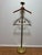 1960s Mid-Century Brass & Wood Gentleman’s Valet Stand For Sale - Image 12 of 12