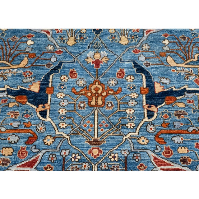 Early 21st Century Oriental Handmade Rug 8'10" x 12' #17783 For Sale - Image 5 of 8