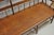 Brown Late 19th Century Antique American Colonial Farmhouse Spindle Back Pine Wood 8 Leg Bench For Sale - Image 8 of 15