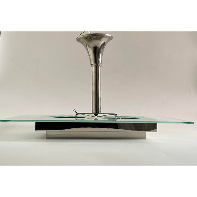 Metal Art Deco Ceiling Lamp by Henri Petitot for Atelier Petitot, 1930s For Sale - Image 7 of 14