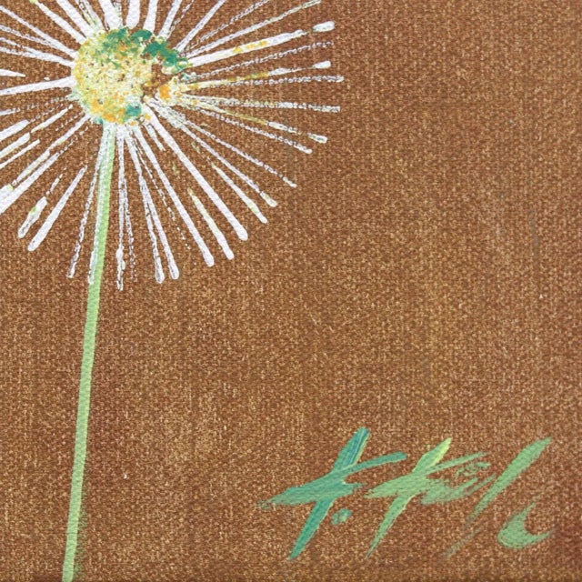 2020s Three Wishes - Small Landscape Floral Artwork on Canvas by Kathleen Keifer For Sale - Image 5 of 9