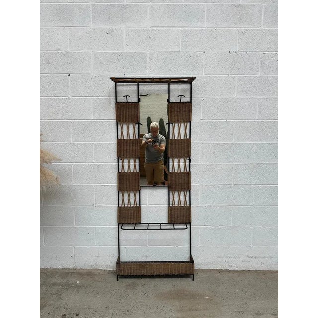 1970s Rattan and Metal Lockers, Set of 2 For Sale - Image 5 of 17
