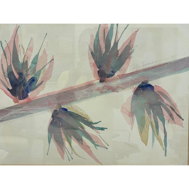 Vintage Watercolor by Joan Swanson For Sale In Miami - Image 6 of 10