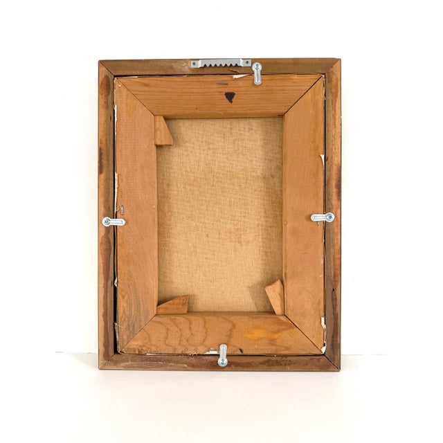 Vintage Italian Mid Century Street Scene Painting For Sale - Image 14 of 14