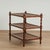 Vintage Three Tiered Caned British Colonial Style Stand For Sale - Image 4 of 13