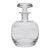 Vintage Etched Wheat Crystal Glass Decanter With Cut Mushroom Stopper For Sale