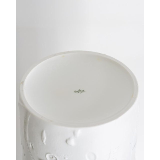 White Bisque Porcelain Floor Vase by Werner Schreib for Rosenthal, 1960s For Sale - Image 9 of 11