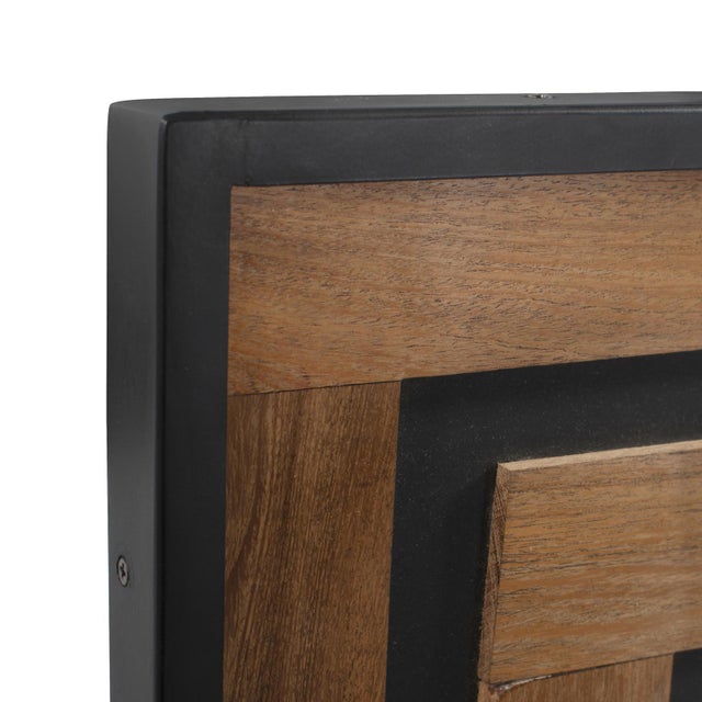 Kenneth Ludwig Chicago Helix Wooden Square Clock For Sale - Image 4 of 9