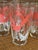 Bring a little Old Florida to happy hour with this fabulous set of four monumental vintage flamingo drinking glasses....