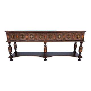 Century Furniture Console Buffet Sofa Table Beach House For Sale