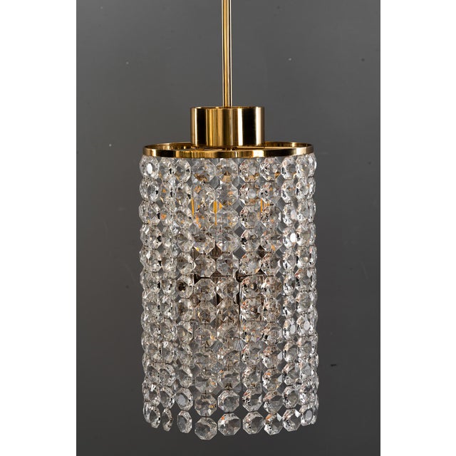 Bakalowits crystal and brass chandelier vienna around 1950s Original condition I have official proof of authenticity such...