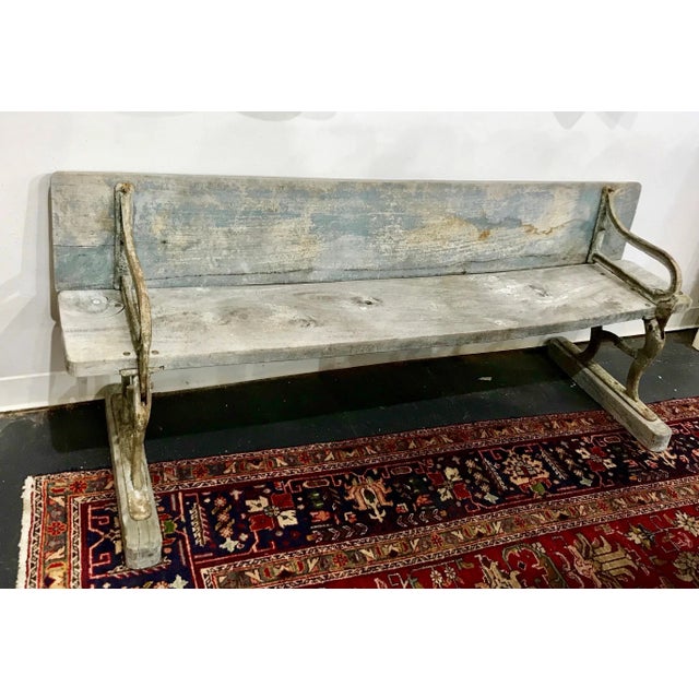 American Early 20th Century Vintage American Benches- A Pair For Sale - Image 3 of 13