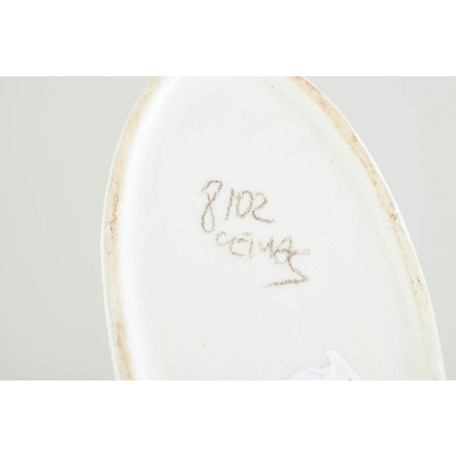 Bitossi Italian Ceramic Vase with Enamel Motif of Stylized Figure from Bitossi, 1960s For Sale - Image 4 of 5
