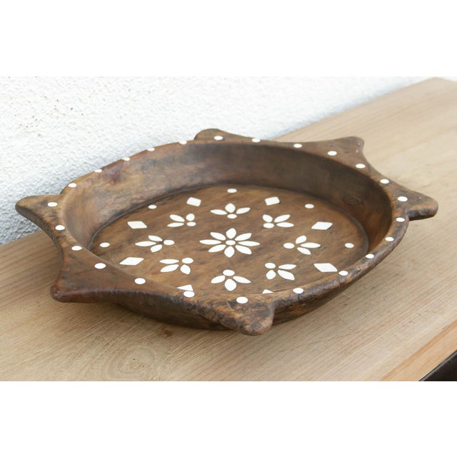 Traditional Painted Vintage Floral Art Centerpiece For Sale - Image 3 of 6