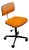 Mid Century Modern Office Chair Task Swivel Work Orange Rasmussen Labofa Work For Sale