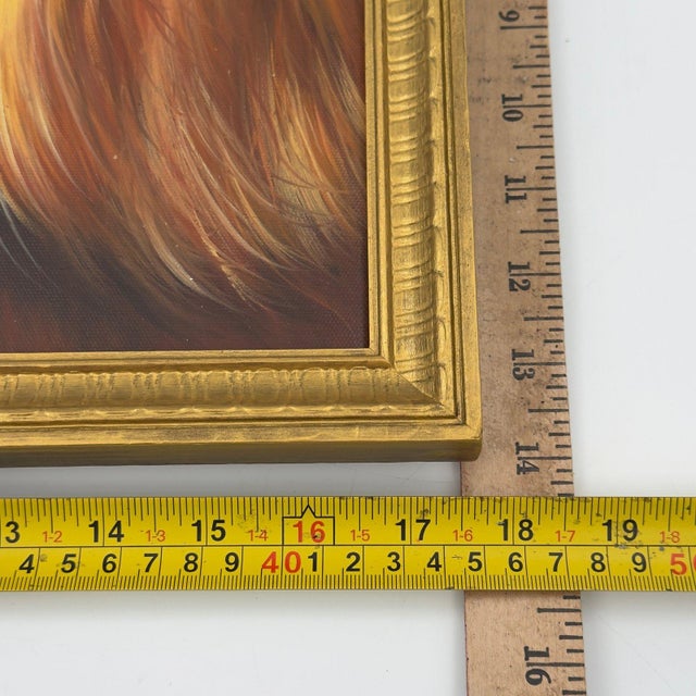 David Coalburn Original Oil Painting Golden Retriever Portrait “Eyes of Christy” For Sale In Tampa - Image 6 of 12
