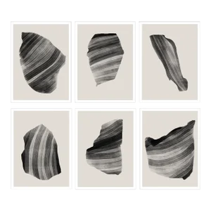 Abstract Figure Giclee Prints - Set of 6