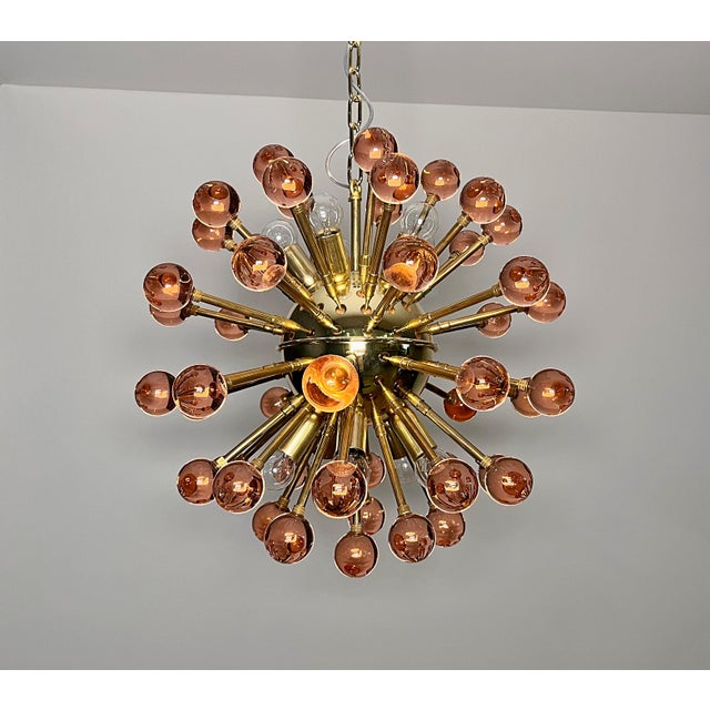 Pink Murano Glass Sputnik Chandelier, 1990s For Sale - Image 15 of 18
