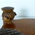 Vintage 1993 MacKenzie-Childs Aurora Carved Leaf Footstool Tapestry Ottoman Accent For Sale - Image 11 of 17