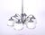 Vintage Opaline Glass and Chrome Pendant Lamp from Targetti Sankey, Italy, 1970s For Sale - Image 4 of 9